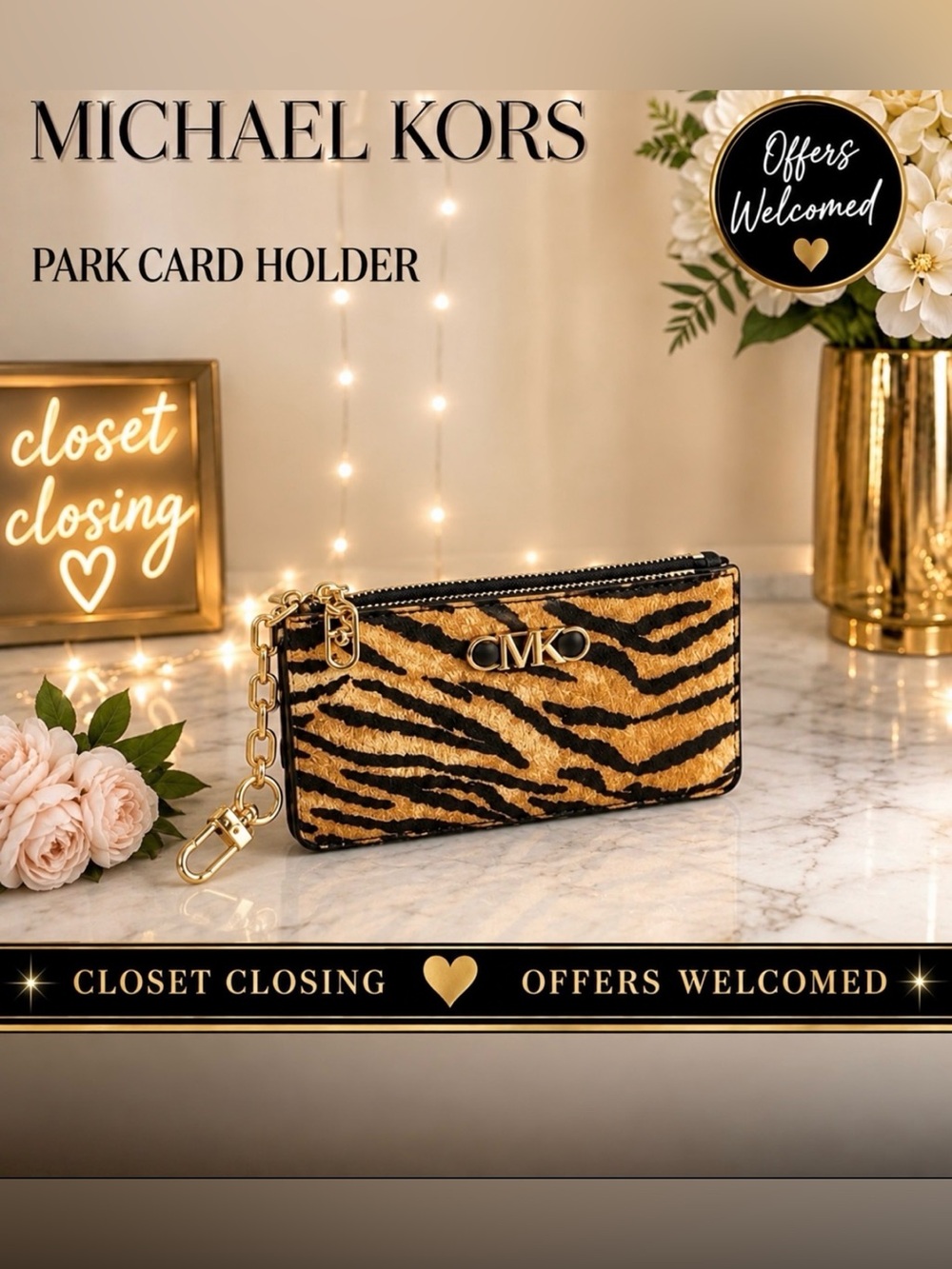 Michael Kors PARK Key Card Holder